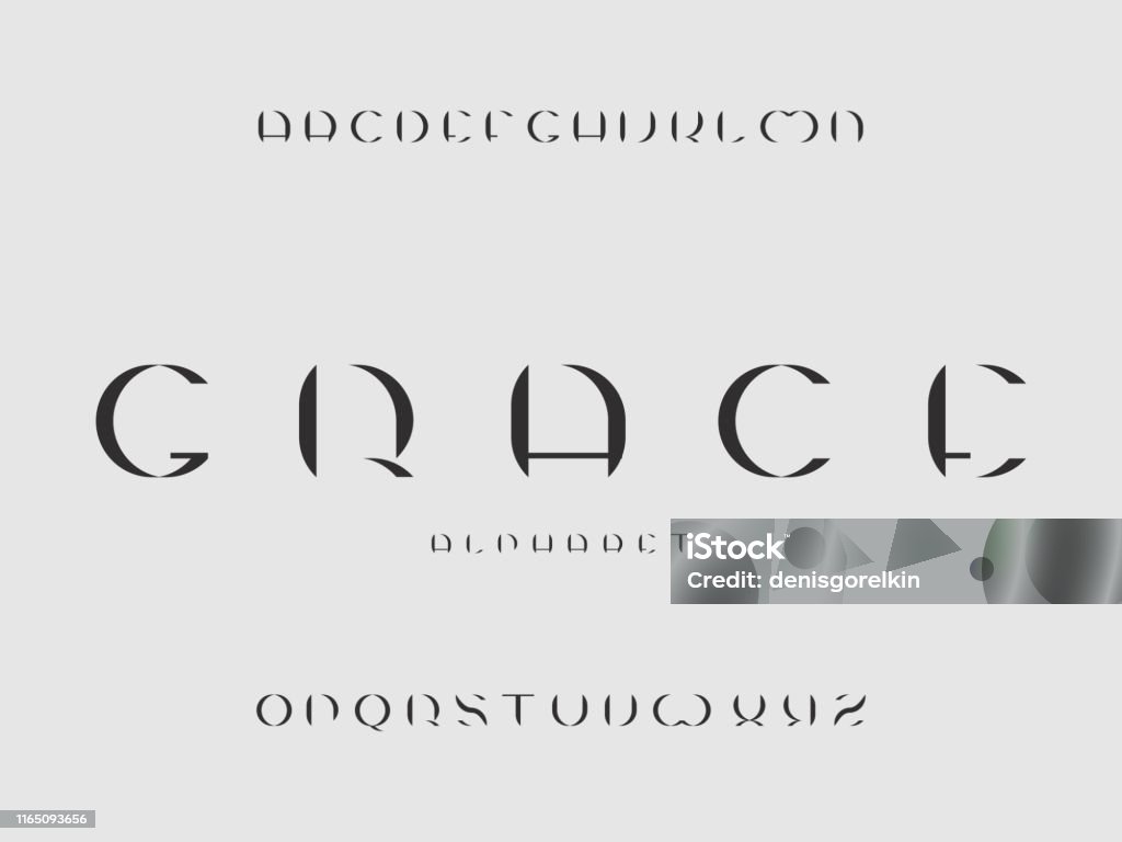 Grace Block Lettering Grace Font Vector Alphabet Stock Illustration - Download Image Now ...