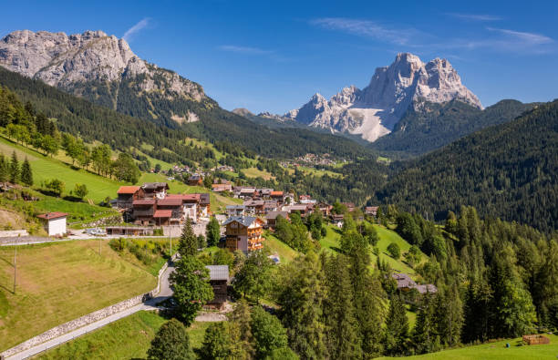 istock Typical Village landscape in Dolomites, Italy 1165094626