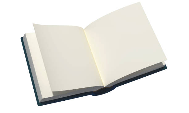 istock Open book with blank white pages isolated on white 1165098157