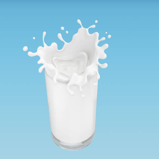 istock Splash of milk from the glass. 1165098499
