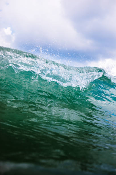 istock Ocean blue wave in ocean. Breaking wave for surfing 1165104806