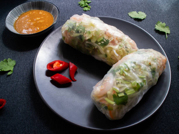 istock Two nem song from a Vietnamese market 1165105978