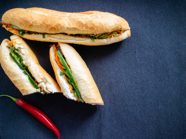 Vietnamese baguette with beef