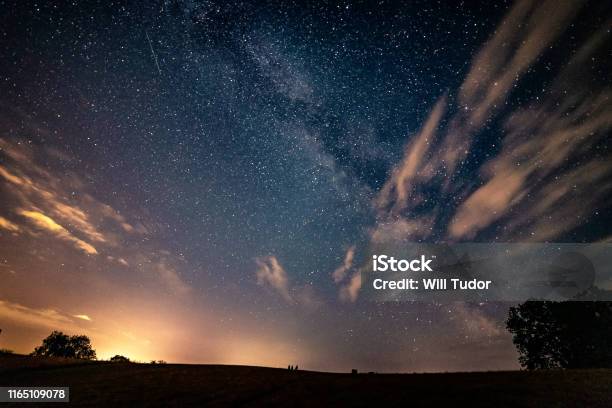 Farlacombe Farm Północ Lipiec 2019 - zdjęcia stockowe i więcej obrazów Niebo - Zjawisko naturalne - Niebo - Zjawisko naturalne, Noc, Gwiazda - Kosmos