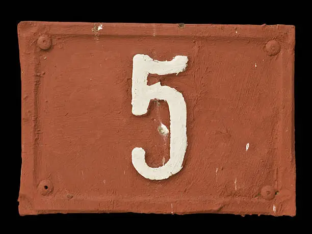 An old house number.