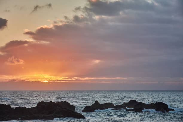 istock Sunset at Playa de el Bollullo in Tenerife 1165110518