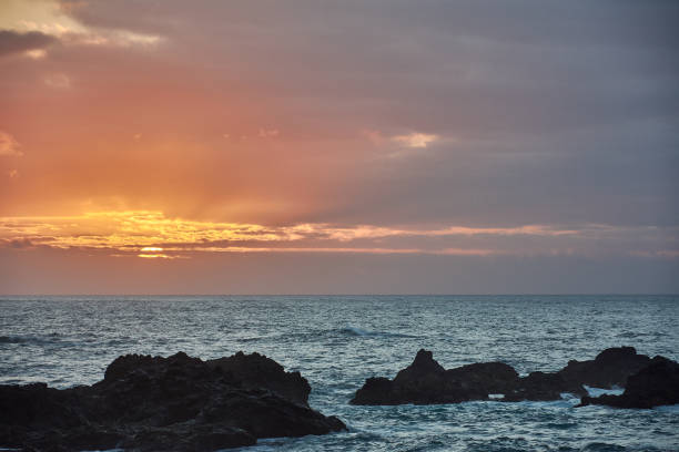 istock Sunset at Playa de el Bollullo in Tenerife 1165110532
