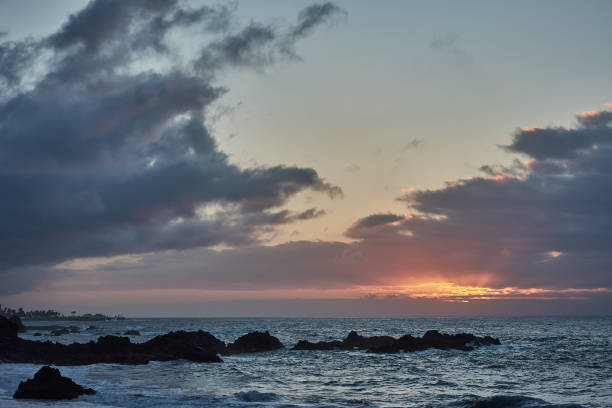 istock Sunset at Playa de el Bollullo in Tenerife 1165110596