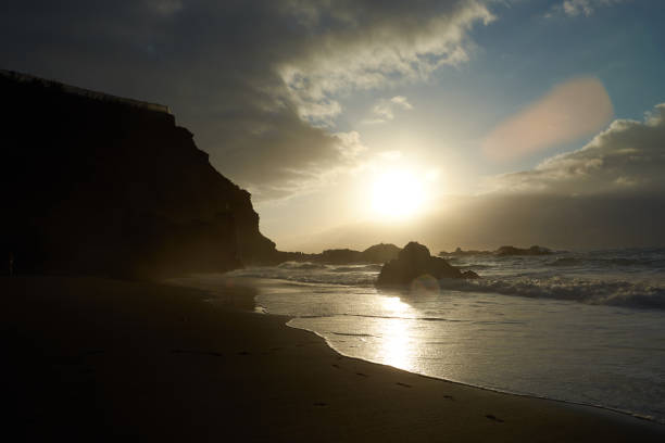 istock Sunset at Playa de el Bollullo in Tenerife 1165110601