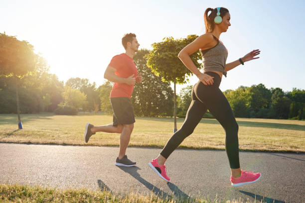 istock Jogging with partner is more pleasure 1165114172