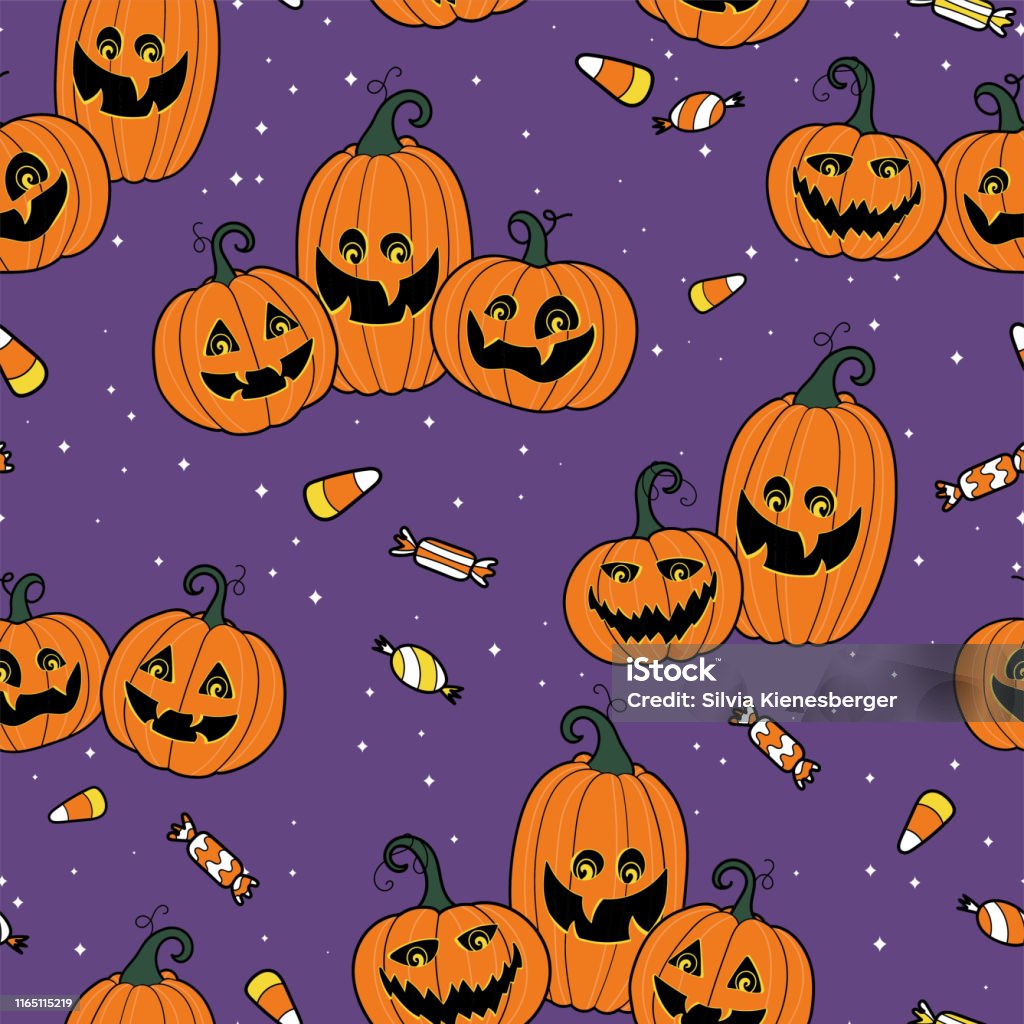 Ilustración de Lindo Y Divertido Patrón Sin Costuras Calabazas Halloween Caras De Calabaza Sonrientes Ideal Para Fondos De Pantalla De Halloween Banners Impresiones O Invitaciones De Fiesta y más Vectores Libres de Ilustración de Lindo Y Divertido Patrón Sin Costuras Calabazas Halloween Caras De Calabaza Sonrientes Ideal Para Fondos De Pantalla De Halloween Banners Impresiones O Invitaciones De Fiesta y más Vectores Libres de