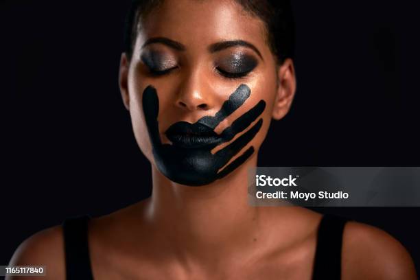 Time To Break The Silence Stock Photo - Download Image Now - Women, Violence, One Woman Only