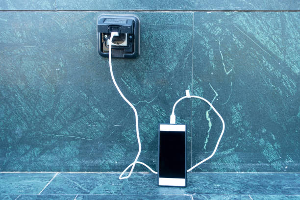 Smartphone Charging stock photo