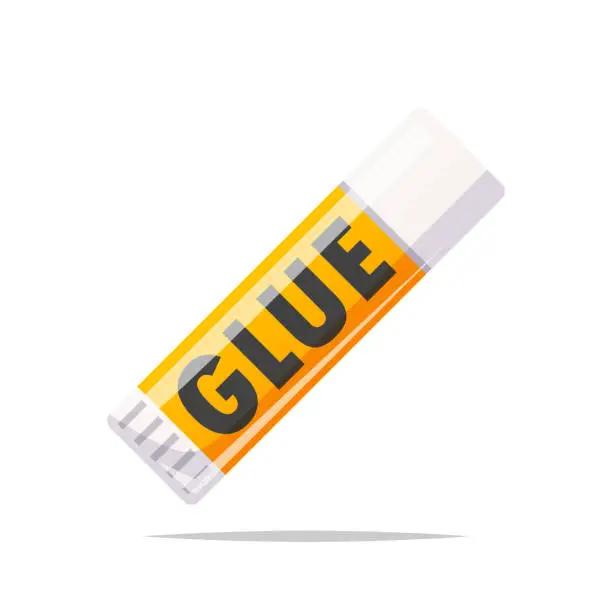 Vector illustration of Glue stick vector isolated illustration