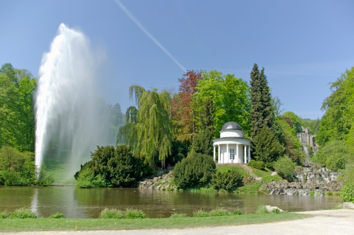 Big fountain at the waterworks in the \