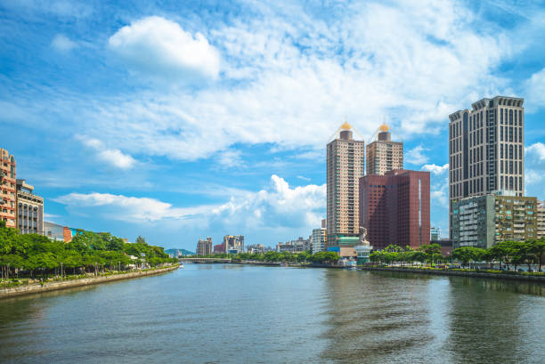 riverbank of the love river in Kaohsiung, Taiwan