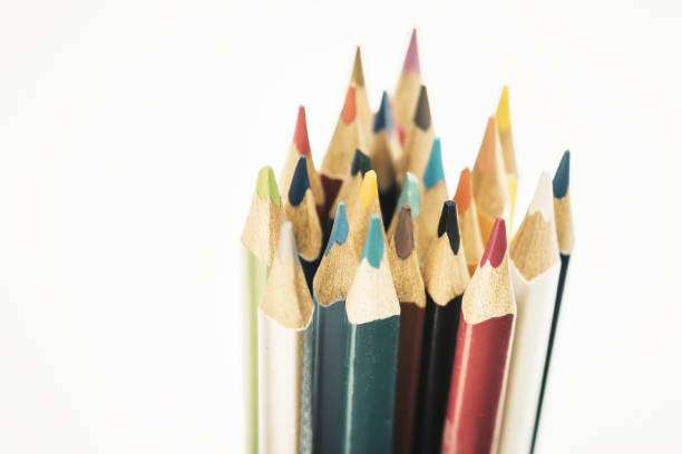 istock Color pencils on white background. 1165132296