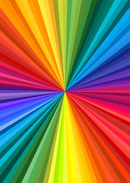Vector illustration of Abstract rainbow swirl