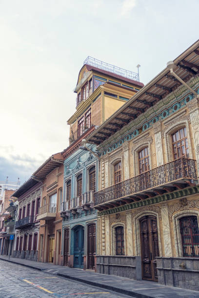 istock Empty street in Cuenca city 1165143646