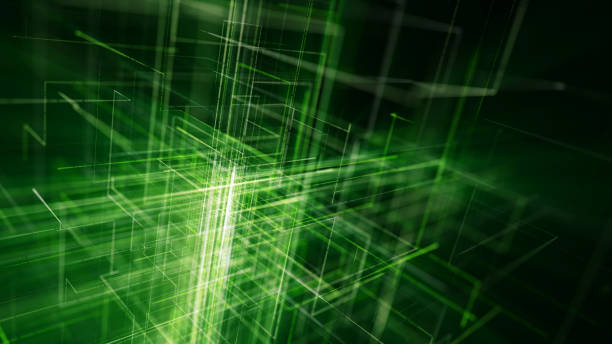 istock 3D illustration of network connection dots and lines. Technology background. 1165145807