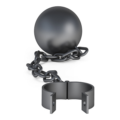 Fesseln Isoliert Auf Weißem Hintergrund 3drendering Stockfoto und mehr