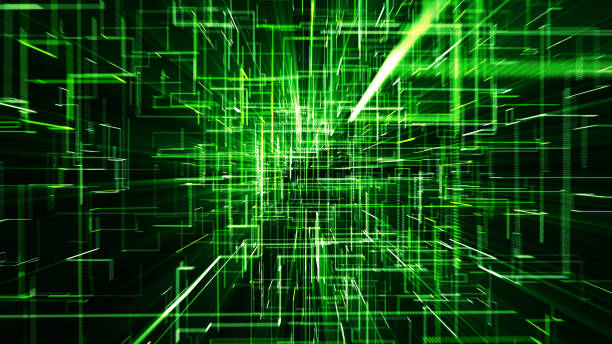istock 3D illustration of network connection dots and lines. Technology background. 1165146141