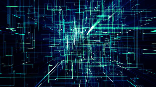 istock 3D illustration of network connection dots and lines. Technology background. 1165146670