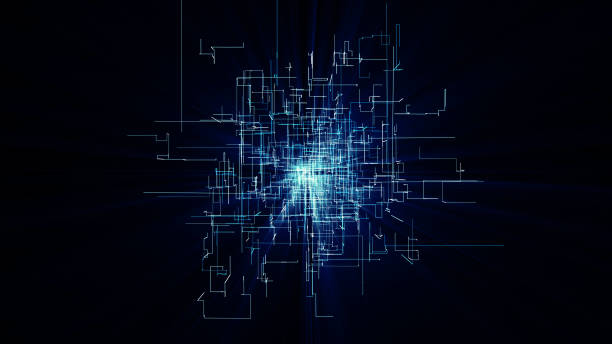 istock 3D illustration of network connection dots and lines. Technology background. 1165146701