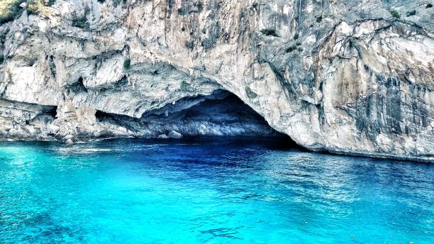 istock View of the sea. Cave 1165148743
