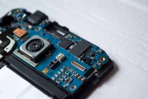 istock Phone motherboard. Service repair. 1165148814