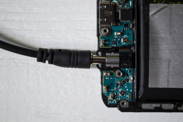 istock Phone motherboard. Service repair. 1165148817