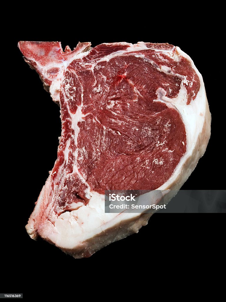 T-bone steak - Photo de Fond noir libre de droits
