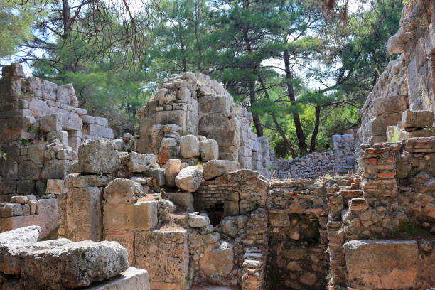 istock Ruins of the ancient town at Phaselis, Turkey. 1165164471