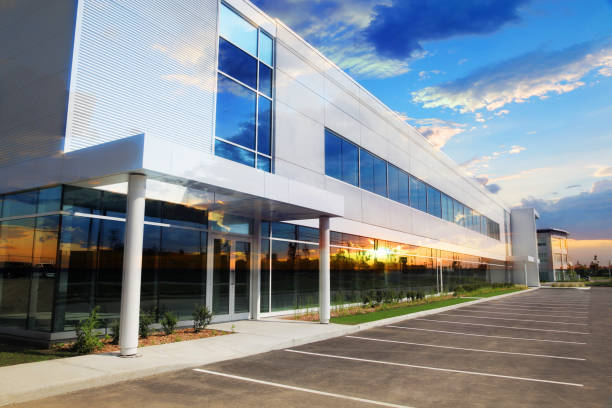 Modern Industrial Building stock photo