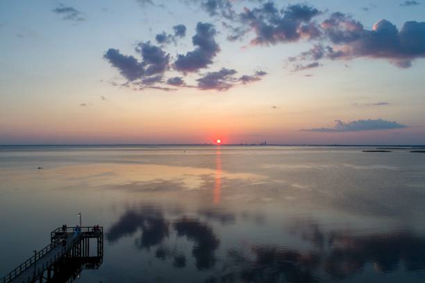 istock Evening sky on Mobile Bay, Alabama 1165176313