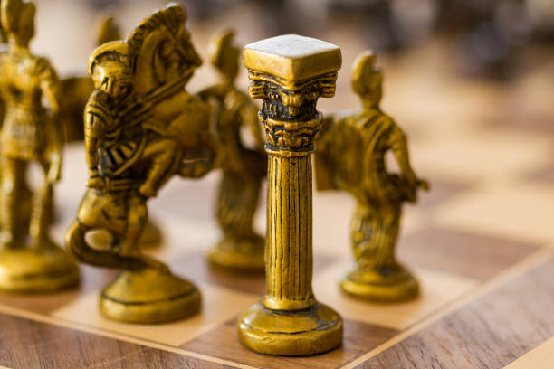istock The white tower. A pawn at chess 1165177375
