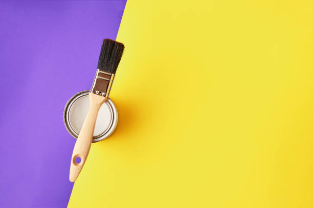 istock Painting brush and paint can 1165177589