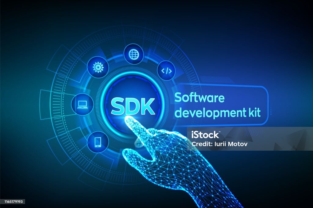 Software Development Kit Visual Sdk Software Development Kit Programming Language Technology Concept On ...