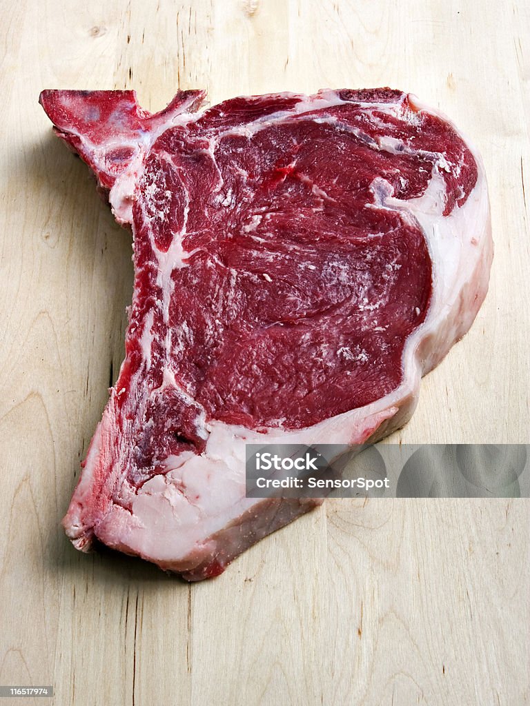 T-bone steak Delicious fresh piece of t-bone cut beef meat. Beef Stock Photo