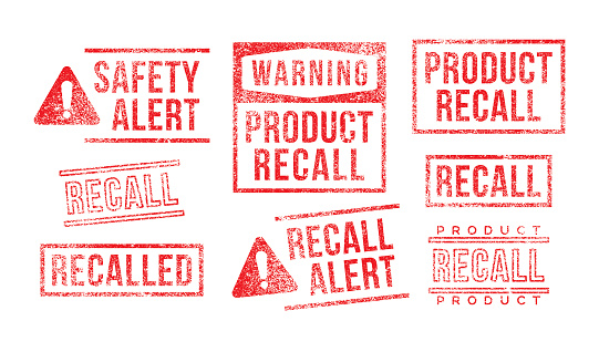 istock Recall Rubber Stamps Product Safety Alert Warning 1165181144