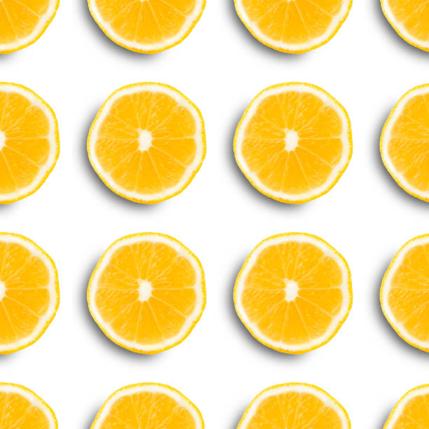 istock seamless texture, orange sliced ​​into rings on a colored background 1165182470