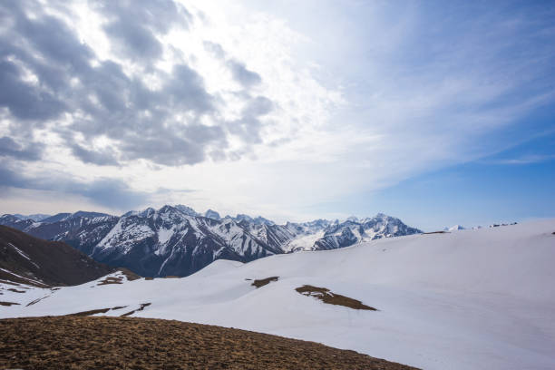 Caucasus Mountains landscape. Karachay-Cherkessia, Russia