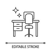 istock Cleaning table desk icon 1165187273