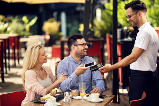 istock We have contactless payment system in our restaurant! 1165189344