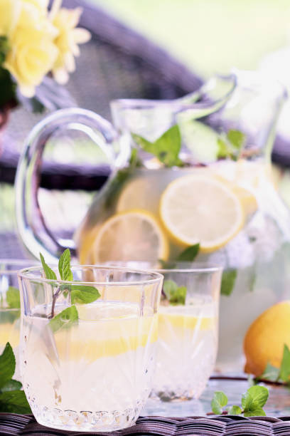 istock Glass of cool refreshing Southern Lemonade with mint 1165190767