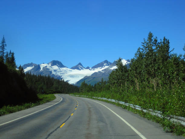 istock Alaska with Curving Highway and Worthington Glacier 1165191093