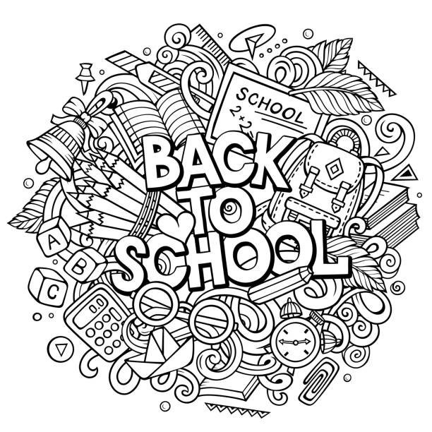back to school coloring page