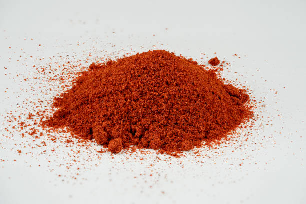 istock Organic cayenne pepper spice on white background 1165195731