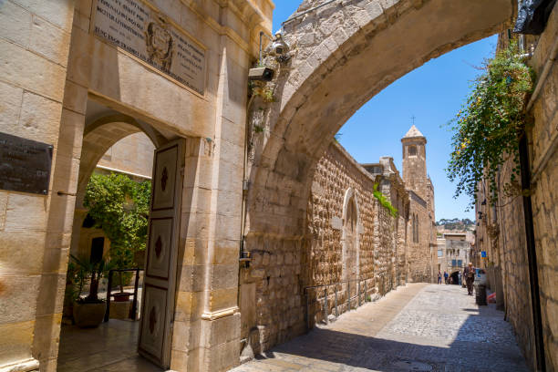 la capilla de la flagelación, jerusalén - flagellation fotografías e imágenes de stock