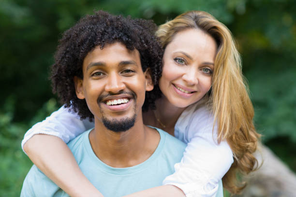 istock Young couple having fun in the nature 1165205539